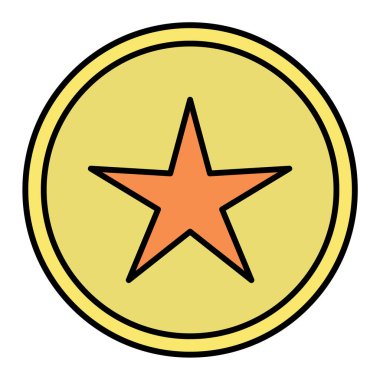 Moda biçimi izole edilmiş arkaplan yıldız simgesi