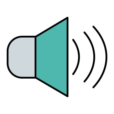 hoparlör vektör illüstrasyonu