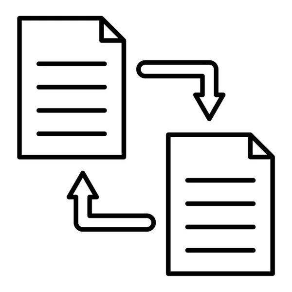 Icona Del Documento Del File Illustrazione Vettoriale — Vettoriale Stock