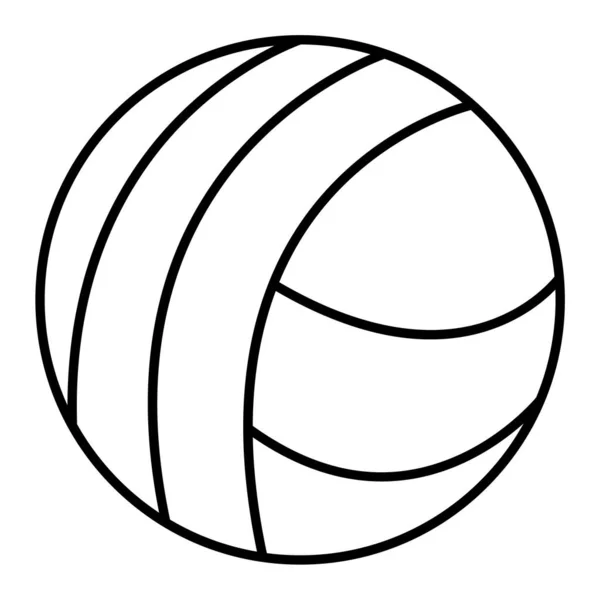 Volleybal Icoon Schets Illustratie Van Basketbal Vector Symbool Stock Web — Stockvector