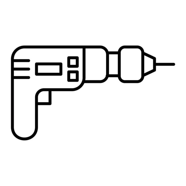 Fúró Ikon Vázlat Illusztráció Elektromos Csavarhúzó Vektor Ikonok Web — Stock Vector