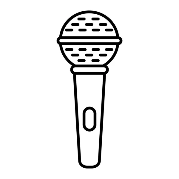 Ikona Mikrofonu Vektorová Ilustrace — Stockový vektor