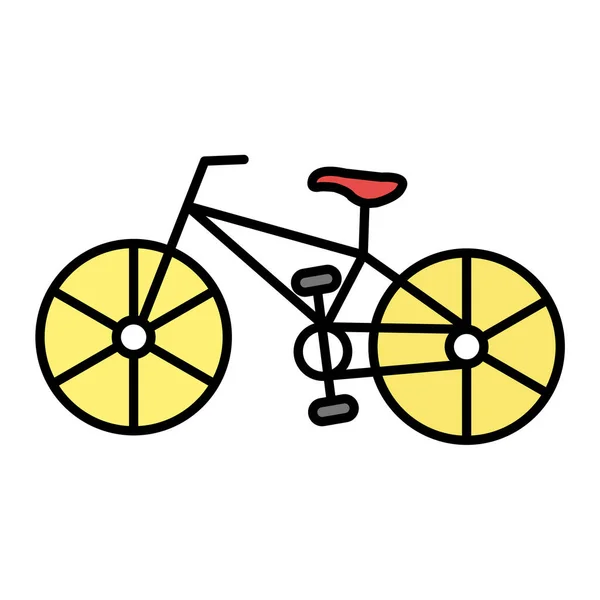 Bicicleta Ícone Vetor Ilustração —  Vetores de Stock