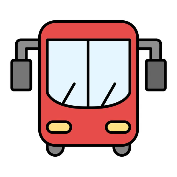 Icono Bus Vector Ilustración — Archivo Imágenes Vectoriales