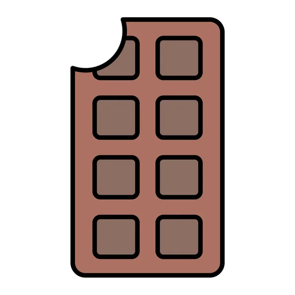 Chocolate Bar Icon Vector Illustration — Stock Vector