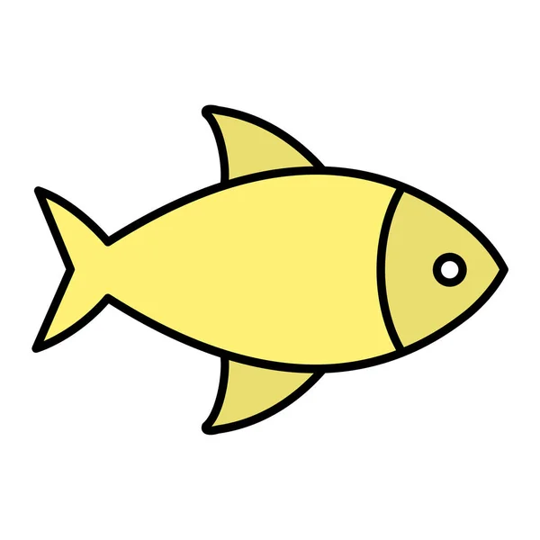 Icône Poisson Illustration Vectorielle — Image vectorielle