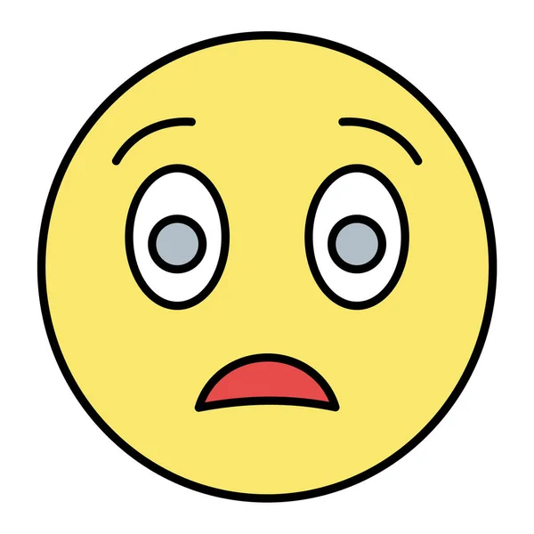 Ícone Emoticon Rosto Triste Desenho Animado Ícones Vetor Sorriso Emoji —  Vetores de Stock