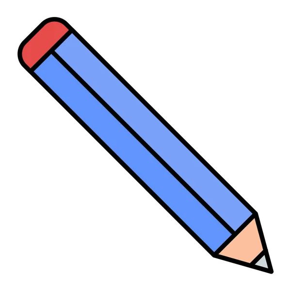Bleistift Und Radiergummi Icon Vektor Illustration Design — Stockvektor