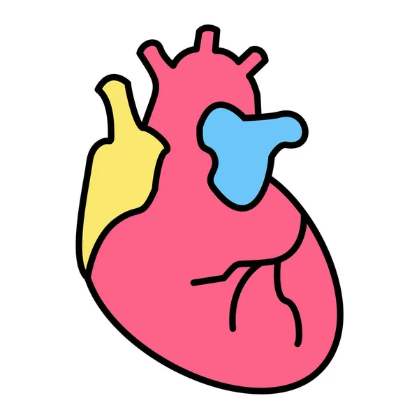 Menschliche Herz Symbol Vektor Illustration — Stockvektor
