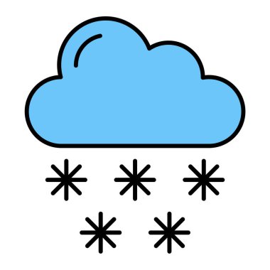 Bulut. Web simgesi basit illüstrasyon