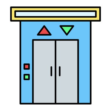 Çizgi film buzdolabının vektör çizimi