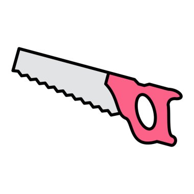 Çizgi film bıçak simgesinin vektör çizimi