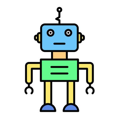 Bir robotun vektör çizimi