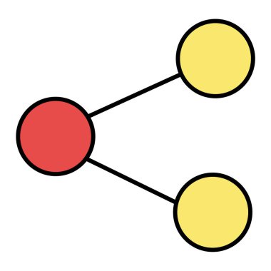 Paylaş. Web simgesi basit illüstrasyon