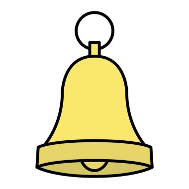 Çan ikonu. Web için Noel çanları vektör simgelerinin basit bir gösterimi