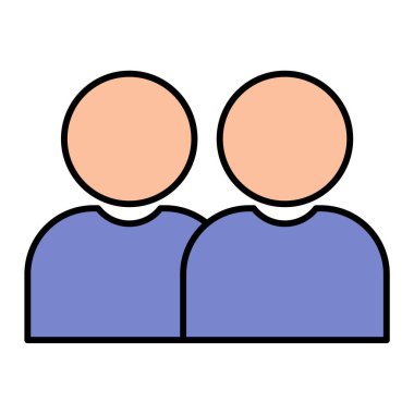 insanlar simge vektör illüstrasyonu