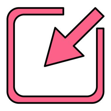 ok simgesi vektör illüstrasyonu