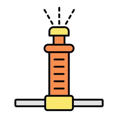 Şırınga. Web simgesi basit illüstrasyon
