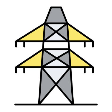 Modern inşaat simgesinin vektör illüstrasyonu
