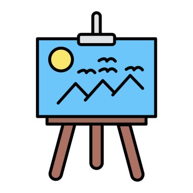 Beyaz tahta satırı biçim vektör illüstrasyon tasarımı tablosu