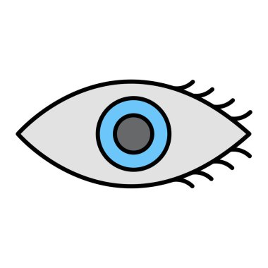 Göz simgesi vektör illüstrasyonu