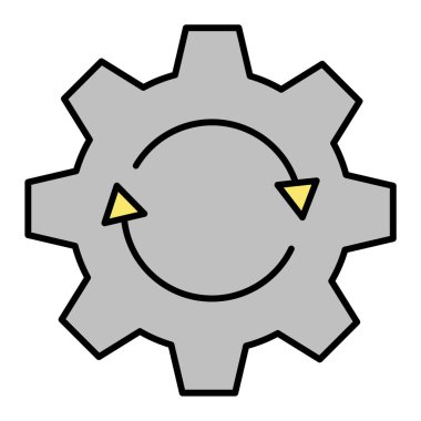 Teçhizat Web simgesi basit illüstrasyon