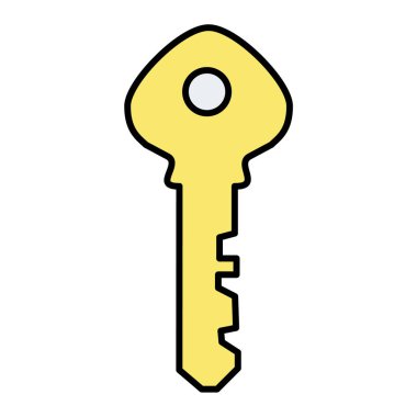 anahtar simgesi, vektör illüstrasyonu