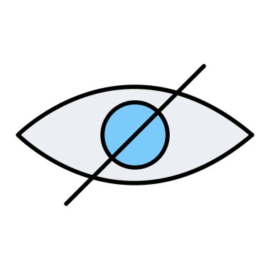 Göz simgesi vektör illüstrasyonu