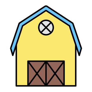 ahır simge vektör çizim