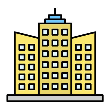 Bina. Web simgesi basit tasarım