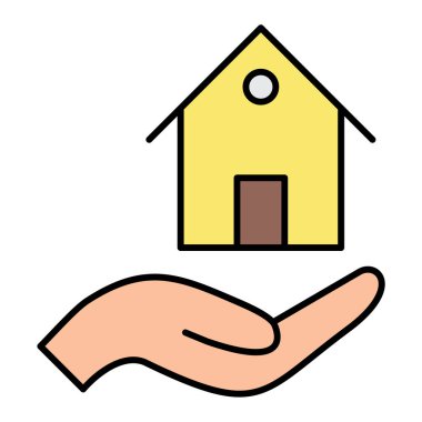 ev simgesi vektör illüstrasyonu