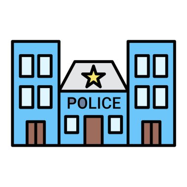 Otel vektör simgesi modern basit ve minimalist düz biçim