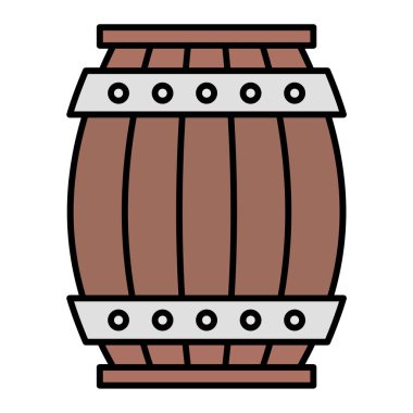 Fıçı. Web simgesi basit illüstrasyon