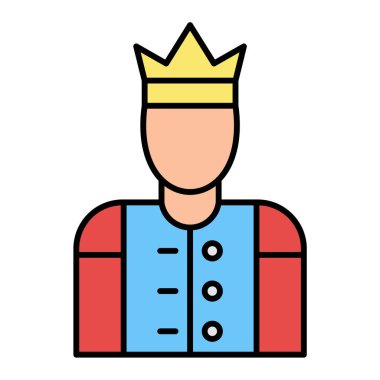 simge vektör çizim Kral