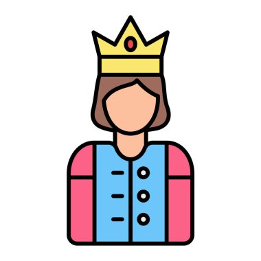 simge vektör çizim Kral