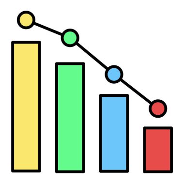 Bar çizelgesi. Web simgesi