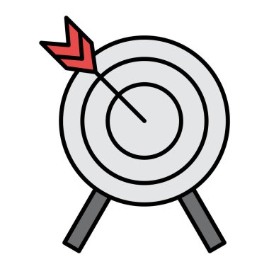 hedef simge vektör illüstrasyonu
