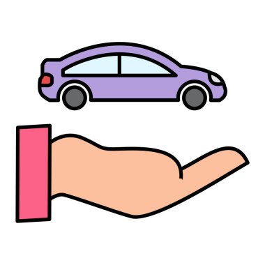 Araba servisi ikonu. beyaz arkaplanda izole edilmiş web tasarımı için modern otomobil vektör simgeleri