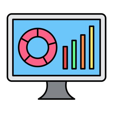 seo modern simgesinin vektör illüstrasyonu