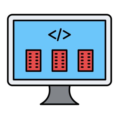 çevrimiçi eğitim vektörü simgesi modern izole arkaplan