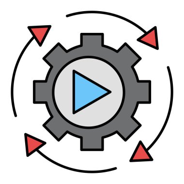 seo modern simgesinin vektör illüstrasyonu