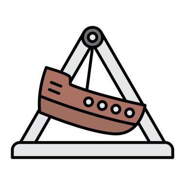 Gıda ve teknoloji ikonunun vektör illüstrasyonu