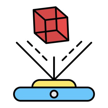 Kutu. Web simgesi basit illüstrasyon