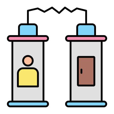 Modern b 'nin vektör illüstrasyonunda simge çizgisi eksik. düzenlenebilir vuruş