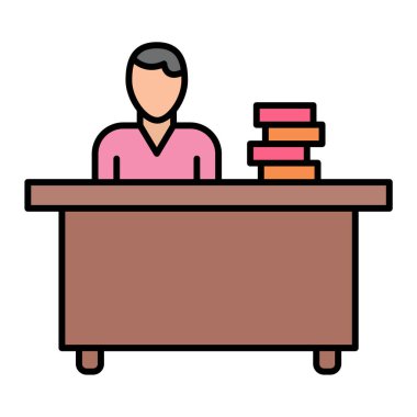 Belge vektör illüstrasyon tasarımına sahip iş adamı