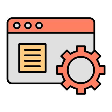 Geliştirme için web simgesi, vektör illüstrasyonu