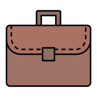 evrak çantası ikonu vektör illüstrasyonu