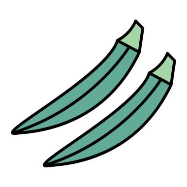 muz ikonu vektör illüstrasyon tasarımı