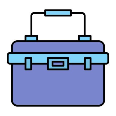 evrak çantası ikonu vektör illüstrasyonu