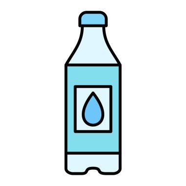 Su şişesi ikonu. özet çizimi 